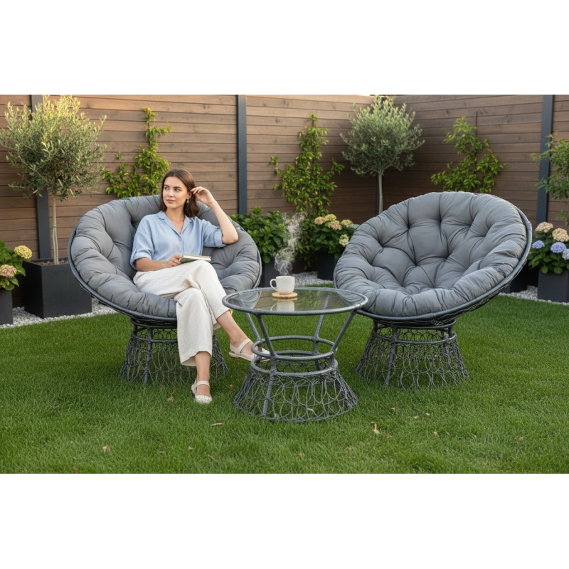 Комлект меблів “PAPASAN” ( з додатковим плетінням)